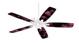 Skulls Confetti Pink - Ceiling Fan Skin Kit fits most 42 inch fans (FAN and BLADES SOLD SEPARATELY)