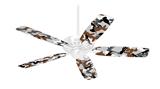 Sexy Girl Silhouette Camo Brown - Ceiling Fan Skin Kit fits most 42 inch fans (FAN and BLADES SOLD SEPARATELY)