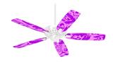 Skull Sketches Purple - Ceiling Fan Skin Kit fits most 42 inch fans (FAN and BLADES SOLD SEPARATELY)