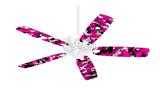 WraptorCamo Digital Camo Hot Pink - Ceiling Fan Skin Kit fits most 42 inch fans (FAN and BLADES SOLD SEPARATELY)