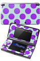Kearas Polka Dots Purple And Blue - Decal Style Skin fits Nintendo 3DS (3DS SOLD SEPARATELY)