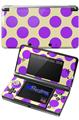 Kearas Polka Dots Purple On Cream - Decal Style Skin fits Nintendo 3DS (3DS SOLD SEPARATELY)