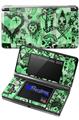 Scene Kid Sketches Green - Decal Style Skin fits Nintendo 3DS (3DS SOLD SEPARATELY)