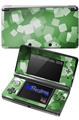 Bokeh Squared Green - Decal Style Skin fits Nintendo 3DS (3DS SOLD SEPARATELY)
