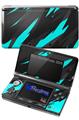 Jagged Camo Neon Teal - Decal Style Skin fits Nintendo 3DS (3DS SOLD SEPARATELY)