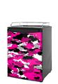Kegerator Skin - WraptorCamo Digital Camo Hot Pink (fits medium sized dorm fridge and kegerators)