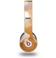 WraptorSkinz Skin Decal Wrap compatible with Beats Solo HD (Original) Bokeh Squared Orange (HEADPHONES NOT INCLUDED)