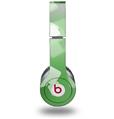 WraptorSkinz Skin Decal Wrap compatible with Beats Solo HD (Original) Bokeh Squared Green (HEADPHONES NOT INCLUDED)