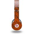 WraptorSkinz Skin Decal Wrap compatible with Beats Solo HD (Original) Folder Doodles Burnt Orange (HEADPHONES NOT INCLUDED)