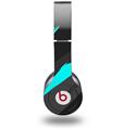 WraptorSkinz Skin Decal Wrap compatible with Beats Solo HD (Original) Jagged Camo Neon Teal (HEADPHONES NOT INCLUDED)