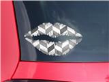 Lips Decal 9x5.5 Chevrons Gray And Charcoal