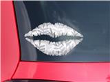 Lips Decal 9x5.5 Watercolor Leaves Purple