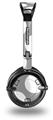 Kearas Polka Dots Whtie On Gray Decal Style Skin fits Skullcandy Lowrider Headphones (HEADPHONES  SOLD SEPARATELY)