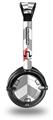 Chevrons Gray And Coral Decal Style Skin fits Skullcandy Lowrider Headphones (HEADPHONES  SOLD SEPARATELY)
