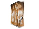 Bokeh Squared Orange Decal Style Skin for XBOX 360 Slim Vertical
