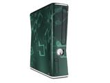 Bokeh Music Seafoam Green Decal Style Skin for XBOX 360 Slim Vertical