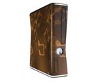 Bokeh Music Orange Decal Style Skin for XBOX 360 Slim Vertical