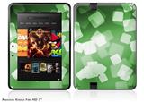 Bokeh Squared GreenDecal Style Skin fits 2012 Amazon Kindle Fire HD 7 inch