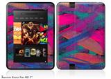 Painting Brush StrokeDecal Style Skin fits 2012 Amazon Kindle Fire HD 7 inch