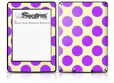 Kearas Polka Dots Purple On Cream - Decal Style Skin fits Amazon Kindle Paperwhite (Original)