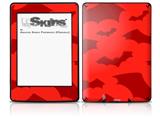 Deathrock Bats Red - Decal Style Skin fits Amazon Kindle Paperwhite (Original)