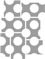 Kearas Polka Dots Whtie On Gray - 7 Piece Fabric Peel and Stick Wall Skin Art (50x38 inches)