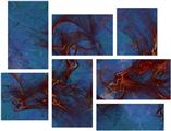 Celestial - 7 Piece Fabric Peel and Stick Wall Skin Art (50x38 inches)