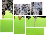 Sap - 7 Piece Fabric Peel and Stick Wall Skin Art (50x38 inches)