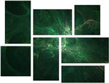 Theta Space - 7 Piece Fabric Peel and Stick Wall Skin Art (50x38 inches)