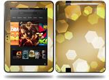 Bokeh Hex Yellow Decal Style Skin fits Amazon Kindle Fire HD 8.9 inch
