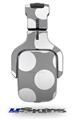 Kearas Polka Dots Whtie On Gray Decal Style Skin (fits Tritton AX Pro Gaming Headphones - HEADPHONES NOT INCLUDED) 