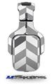 Chevrons Gray And Charcoal Decal Style Skin (fits Tritton AX Pro Gaming Headphones - HEADPHONES NOT INCLUDED) 