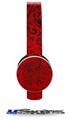 Folder Doodles Red Decal Style Skin (fits Sol Republic Tracks Headphones - HEADPHONES NOT INCLUDED)
