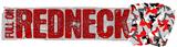 Full On Redneck Sexy Girl Silhouette Camo Red Duct Tape Bumper Sticker 03